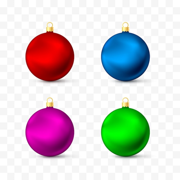 Set of Christmas ornaments