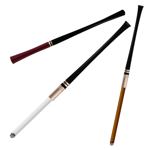 Vector set cigarette holders