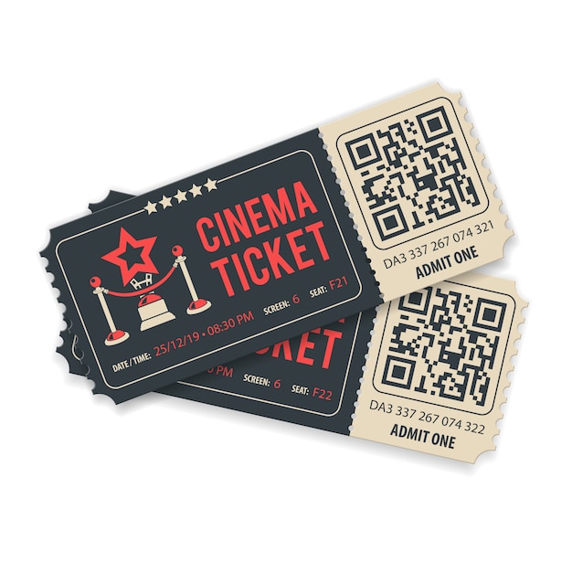 Set cinema tickets