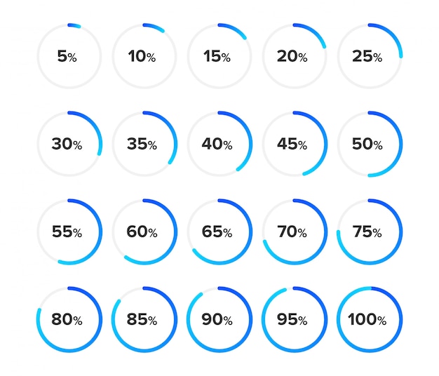 Set of circle diagrams