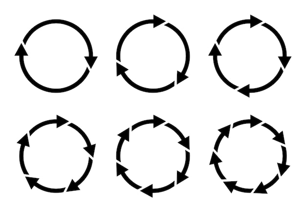 a set of circles with arrows pointing to the right