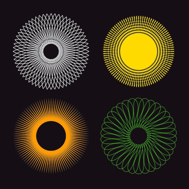 Vector set of circles