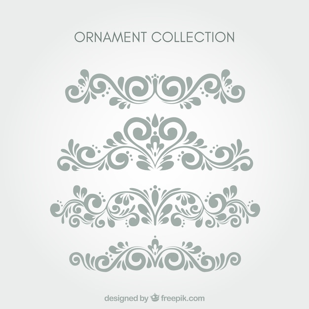 Vector set of classic ornaments