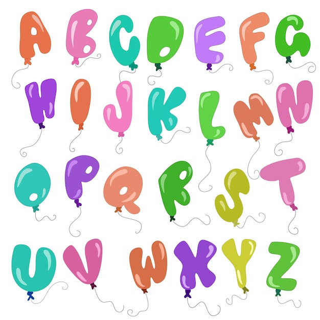 Set Collection alphabet balloon