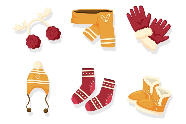 Vector set collection of christmas element