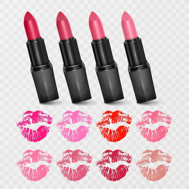 Set of color lipsticks Red lipstick pink lipstick orange lipstick Red lipstick set