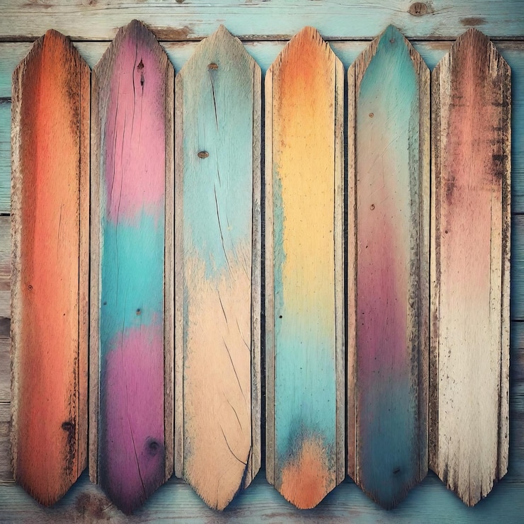 Vector set of colored wooden background set of colored wooden background