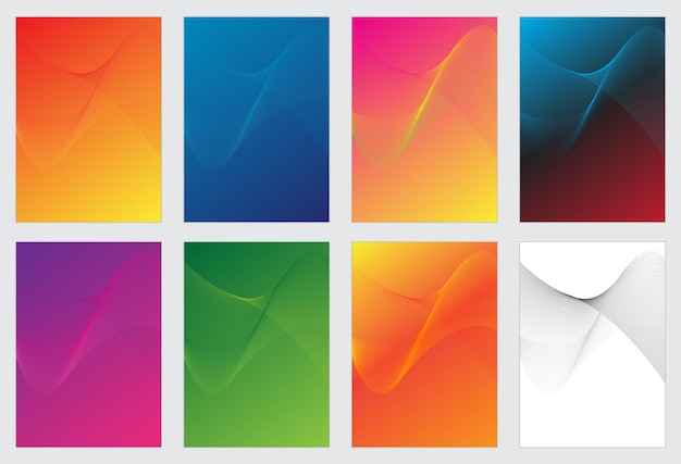A set of colorful backgrounds for a colorful design.