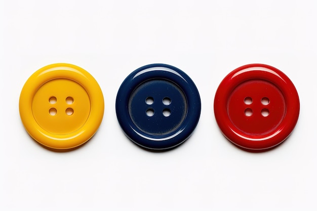 Set of colorful buttons illustration