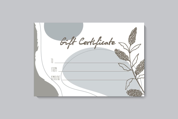 set of colorful gift cards template modern style vector illustration of flowers for saloon gallery