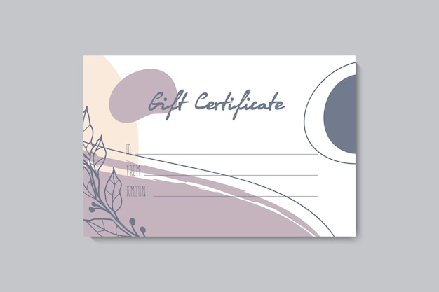 set of colorful gift cards template modern style vector illustration of flowers for saloon gallery
