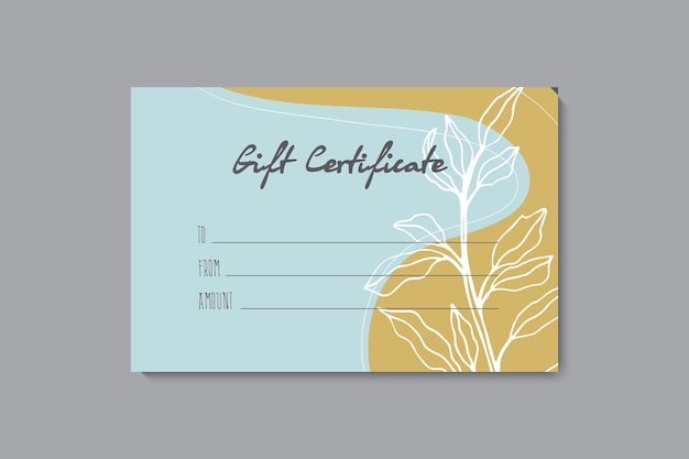 Set of colorful gift cards template modern style vector illustration of flowers for saloon gallery