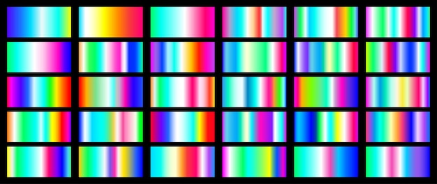 Set of colorful gradients