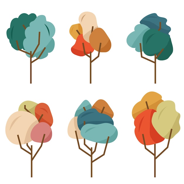Set of colorful trees