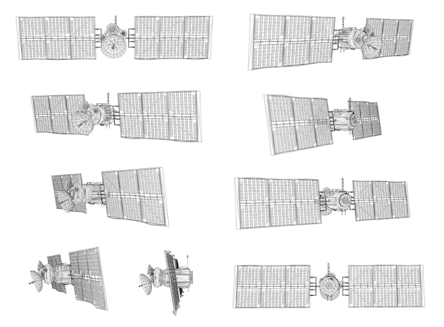 セットする。近地球軌道の通信衛星。