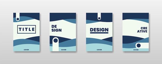 Set of Company Book Cover Design Template