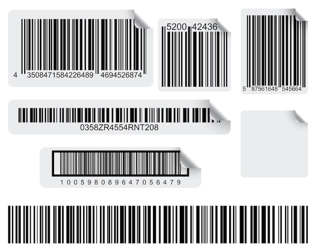 Set of conceptual barcode labels