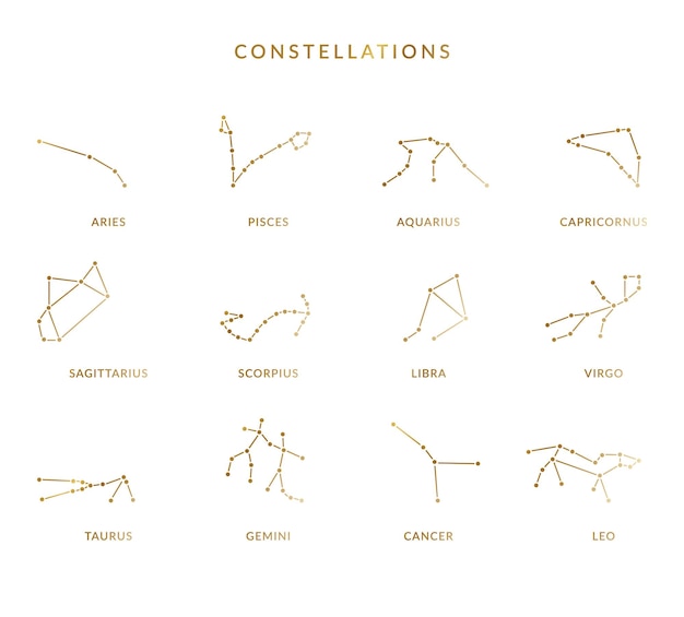 Set of constellations in vector