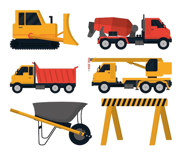 Set of construction icons