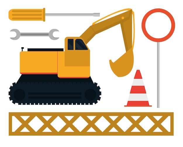 Set of construction icons