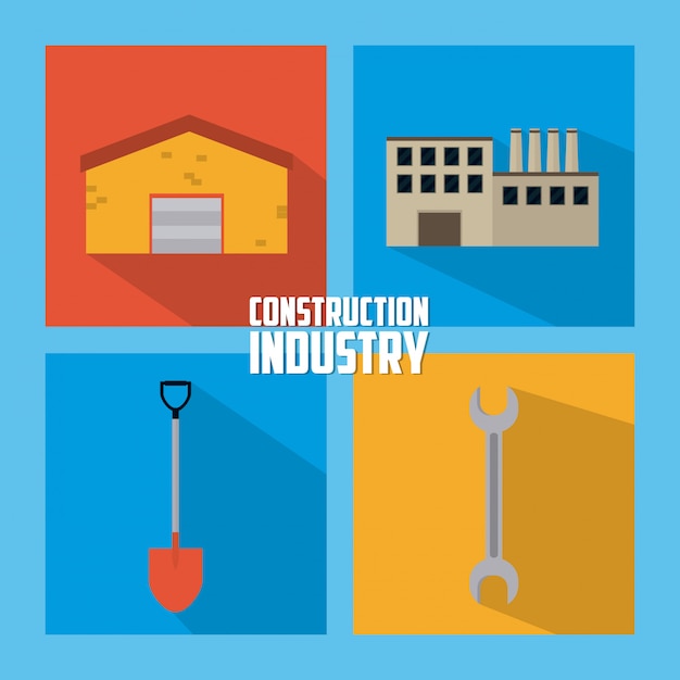 Set of construction icons