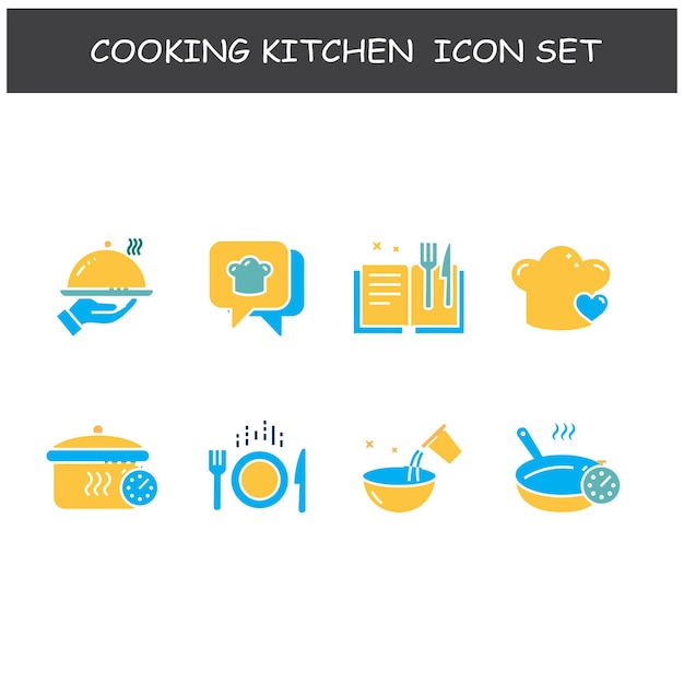 Set Of Cooking Vector Illustration Icon Design