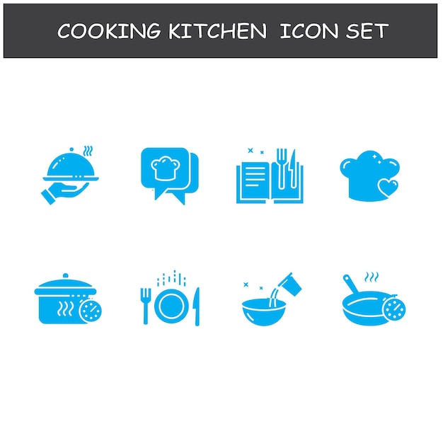 Set of cooking vector illustration icon design