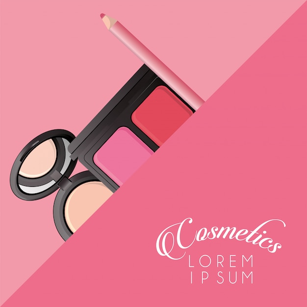 Set cosmetica make-up met letters