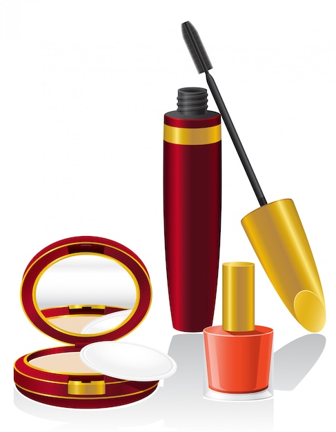 Set cosmetics vector illustration