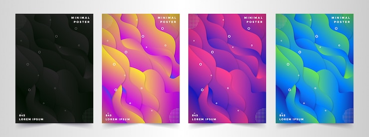 Vector set cover abstract background 3d paper cut 