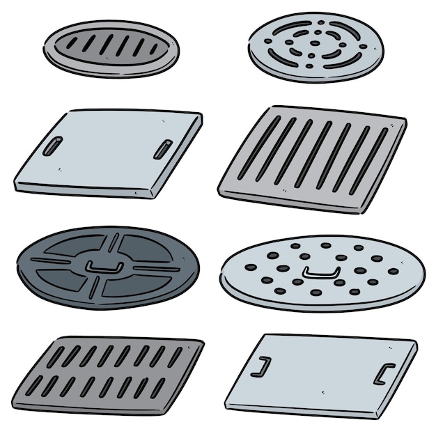 Circle Drain Cover Set