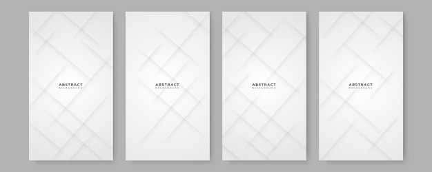 set of cover with Abstract geometric shapes