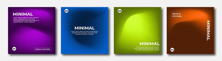 वेक्टर set of covers design templates with vibrant gradient background trendy modern design