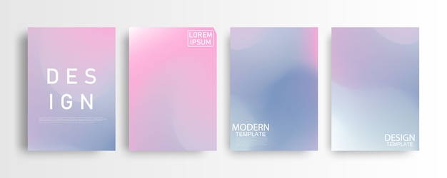 Set of covers with abstract design