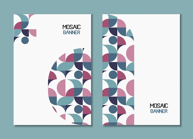 A set of covers with a minimal design Background for the banner Vector