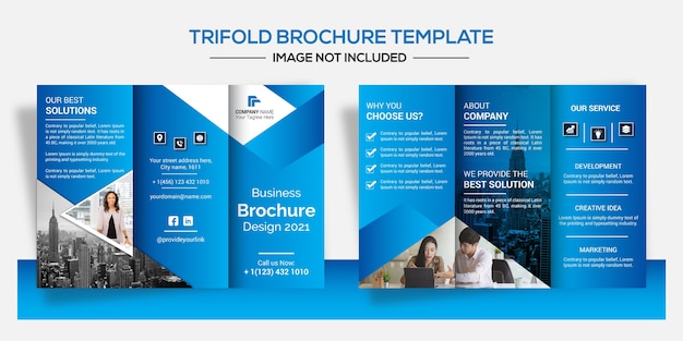 Vector set of creative business brochure