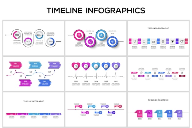 Vector set creative concept for infographic options parts or processes business data visualization