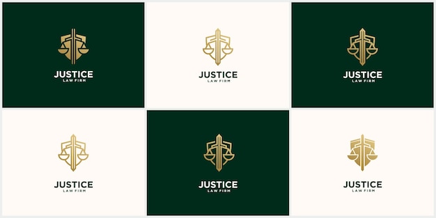 창의적인 Justice 로고를 금색으로 설정