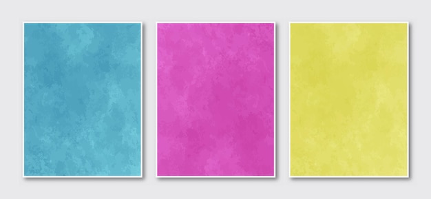 Premium Vector | Set of creative minimalist hand painted abstract