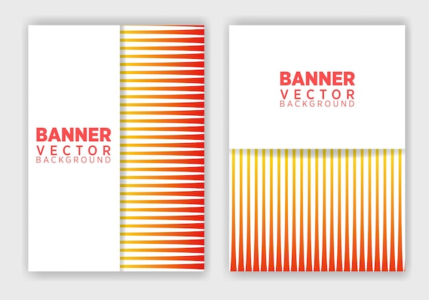 Vector set of creative web banners of standard size with a place for text. business ad banner design.