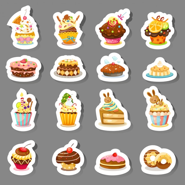  set cupcake icons