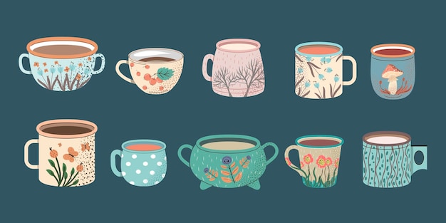 Set of cups