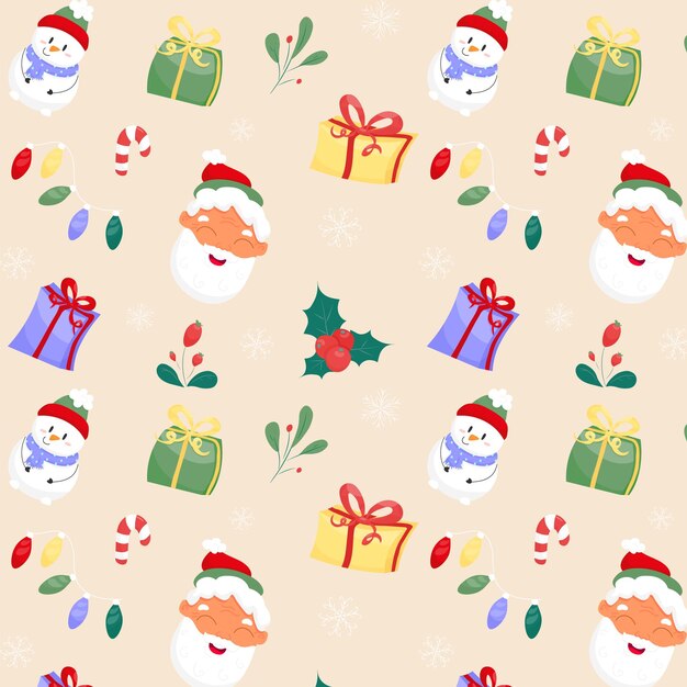 Vector set of cute christmas designs