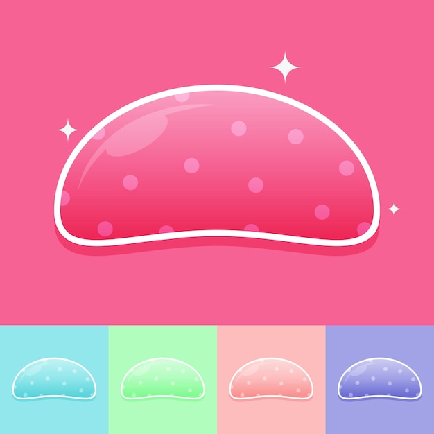 Set of Cute colourful candy