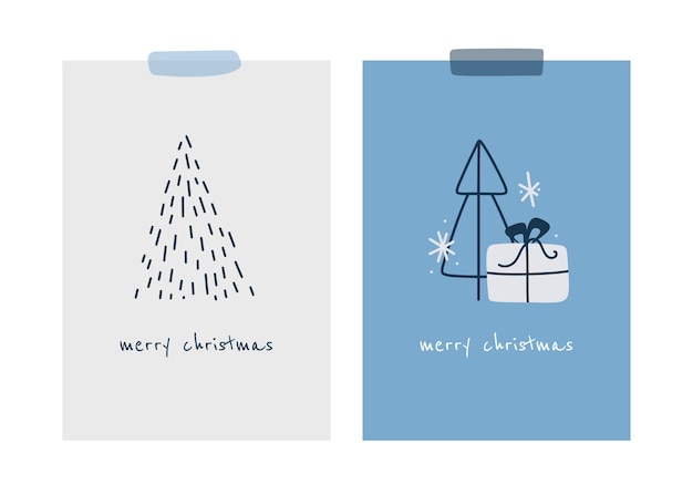 A set of cute new year's cards