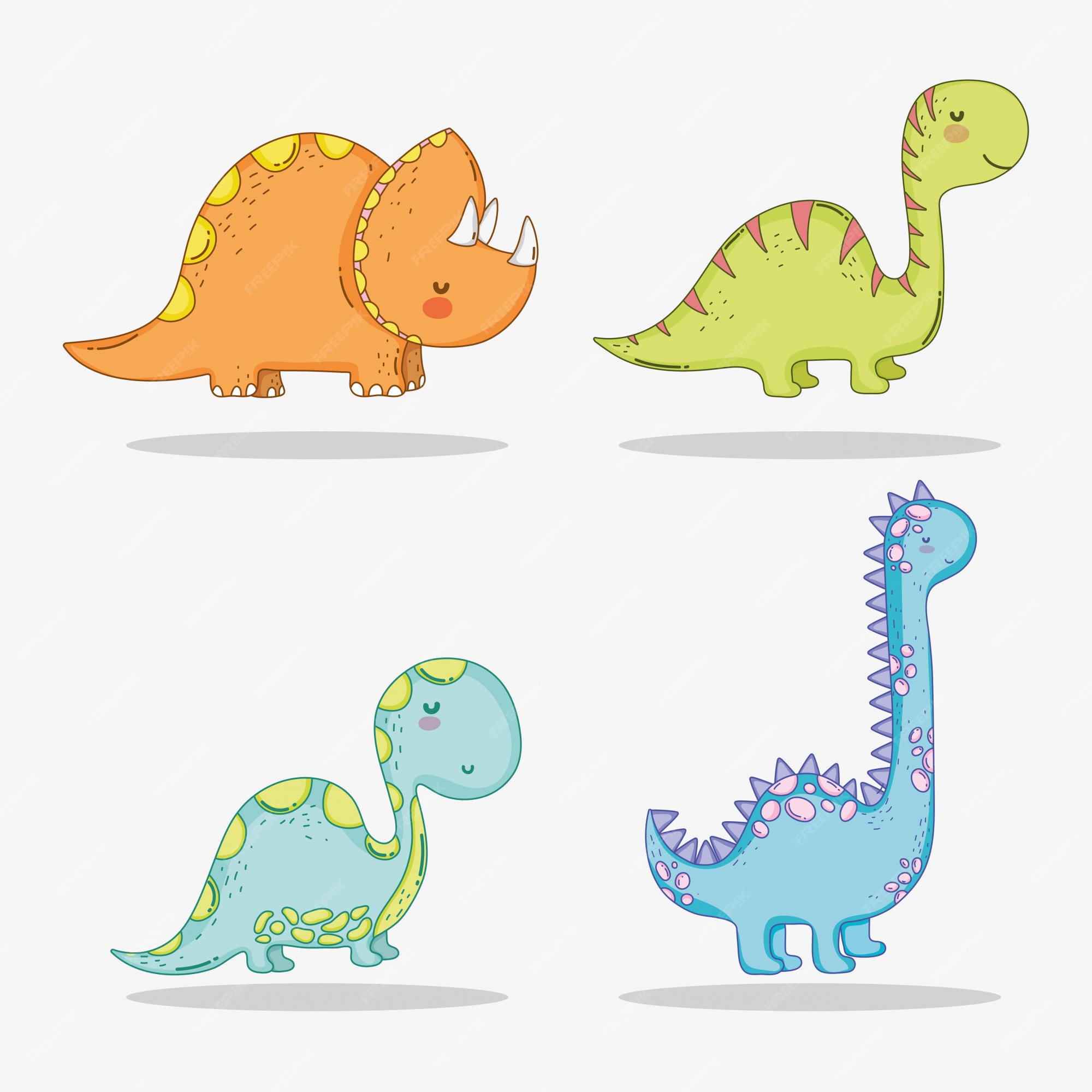 Cartoon Dinosaur. Cartoon Cute Baby Dino Triceratops Prehistoric Wild  Animals Brontosaurus Isolated Dinosaurs Vector Ilustração do Vetor -  Ilustração de fantasia, extinto: 144890330