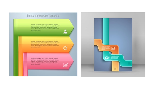 Set Design business presentation template Vector illustration EPS 10 Can be used for chart process the financial company technology infographics number banners charts and graphs or power point