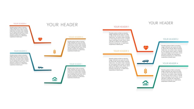 Set Design business presentation template Vector illustration EPS 10 Can be used for chart process the financial company technology infographics number banners charts and graphs or power point