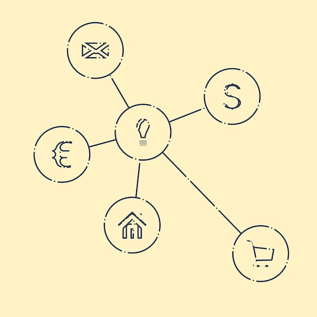 세트 디자인 컨셉 아이콘