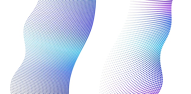 세트 디자인 요소 원 분리 된 대담한 터 색상 황금 반지에서 추상적인 반이는 파동 줄무 많은 반이는 소용돌이를 사용하여 만들어진 혼합 도구 터 일러스트레이션 EPS10 프레젠테이션을 위해